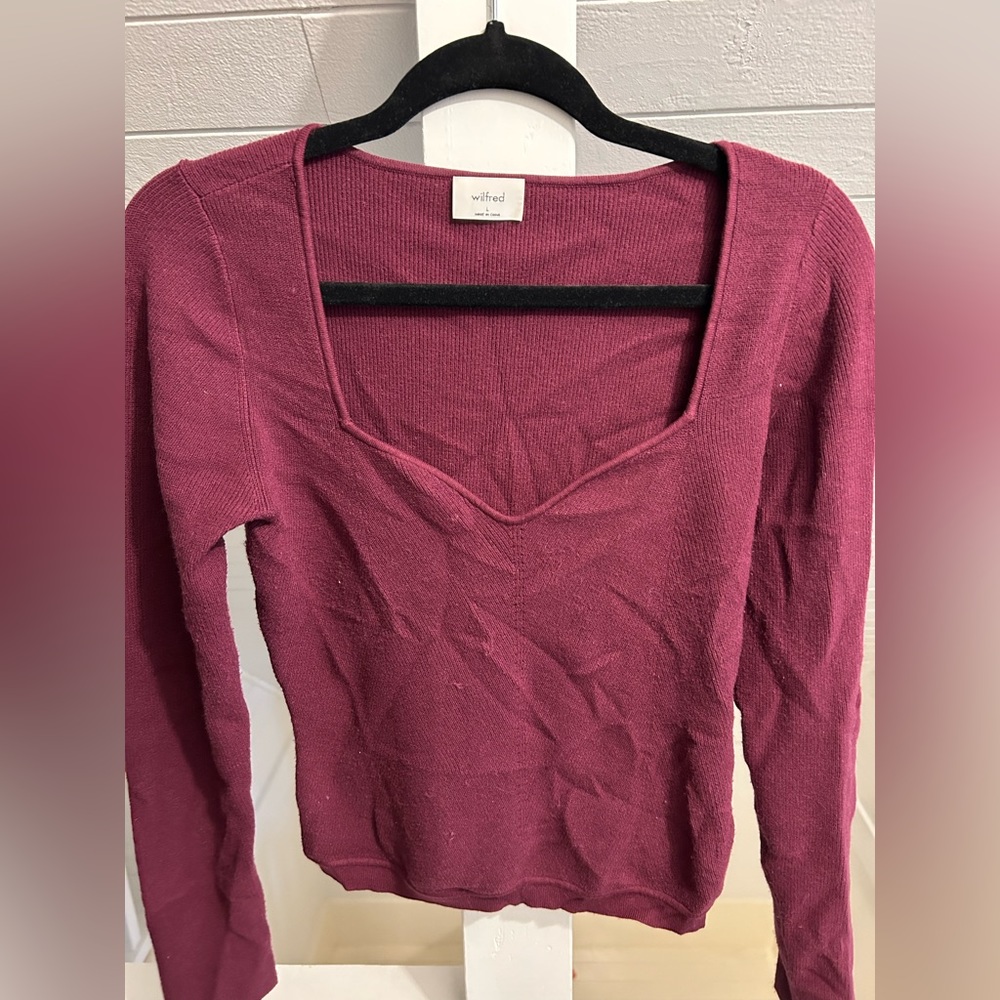 Wilfred Large Tuscany Sweater in Spiced Burgundy - Picture 1 of 2